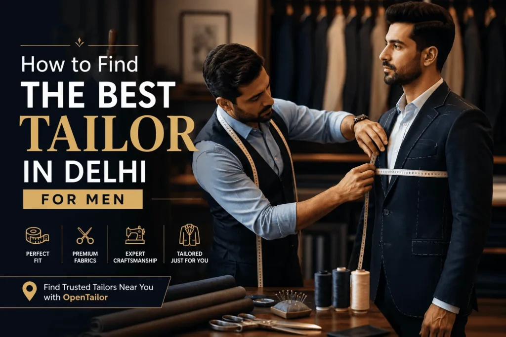 How to Find the Best Tailor in Delhi for Men Guide Blog Banner