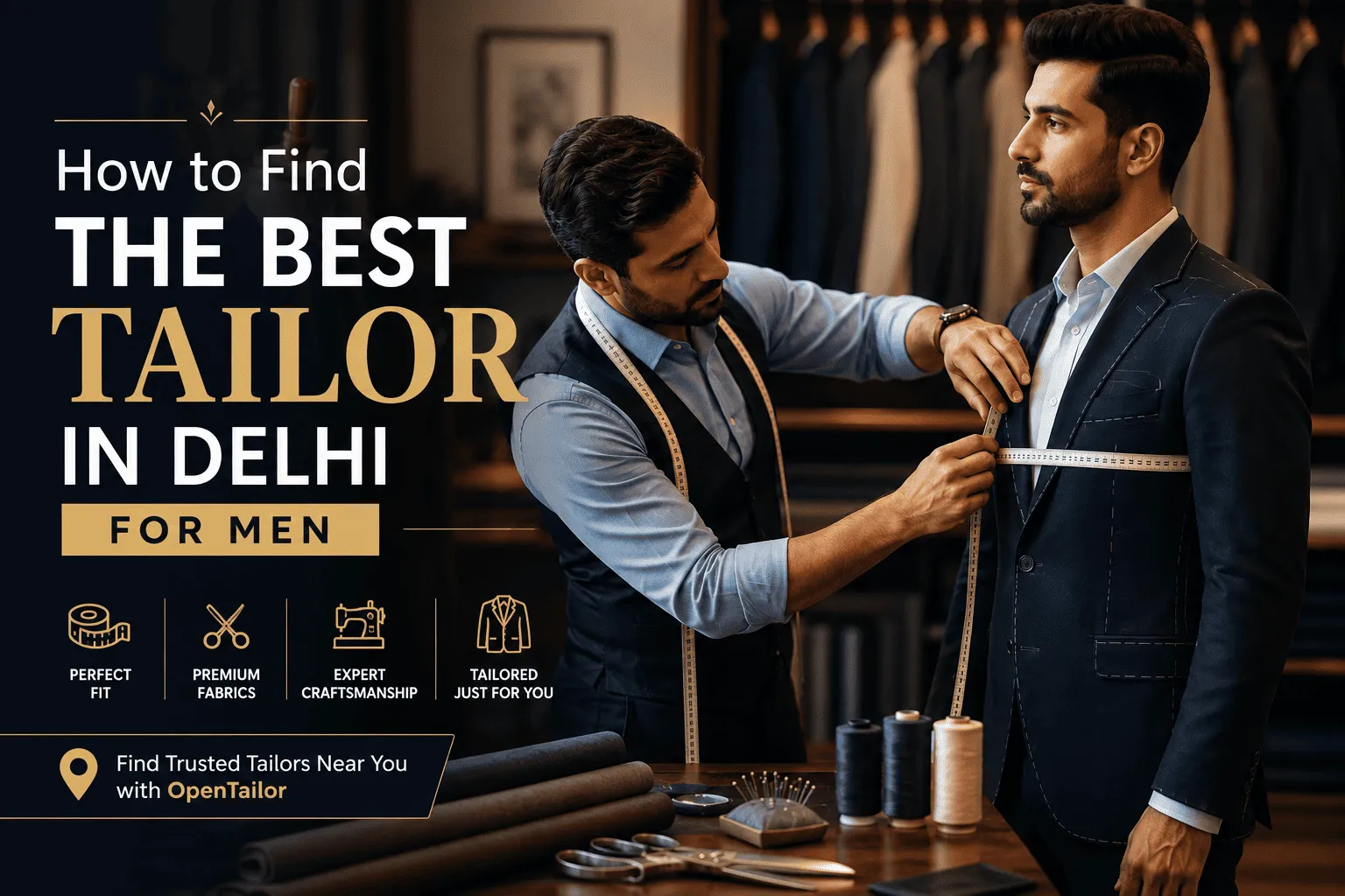 How to Find the Best Tailor in Delhi for Men Guide Blog Banner