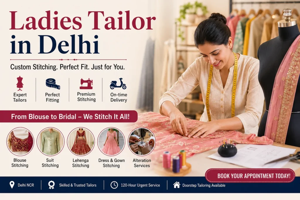 how to find the right ladies tailor in delhi for perfect women's stitching